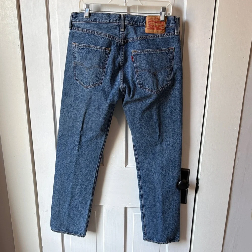Levi's Classic 501 Stone Washed Straight Denim Jeans‎